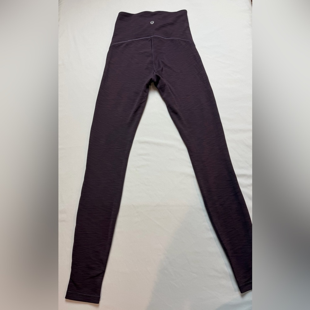 Lululemon High-Rise Leggings in Deep Plum
